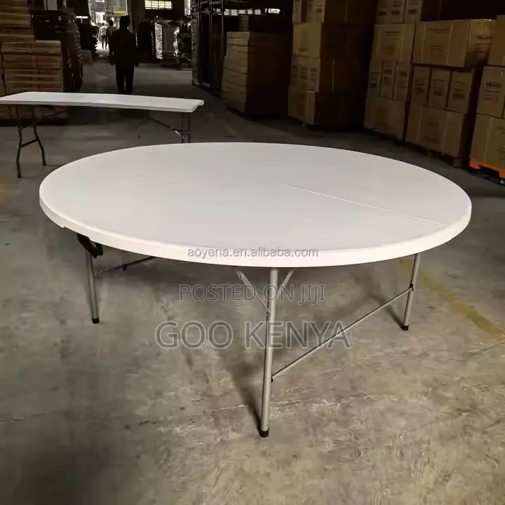 Outdoor Table ; Plastic Foldable Round Table for Events