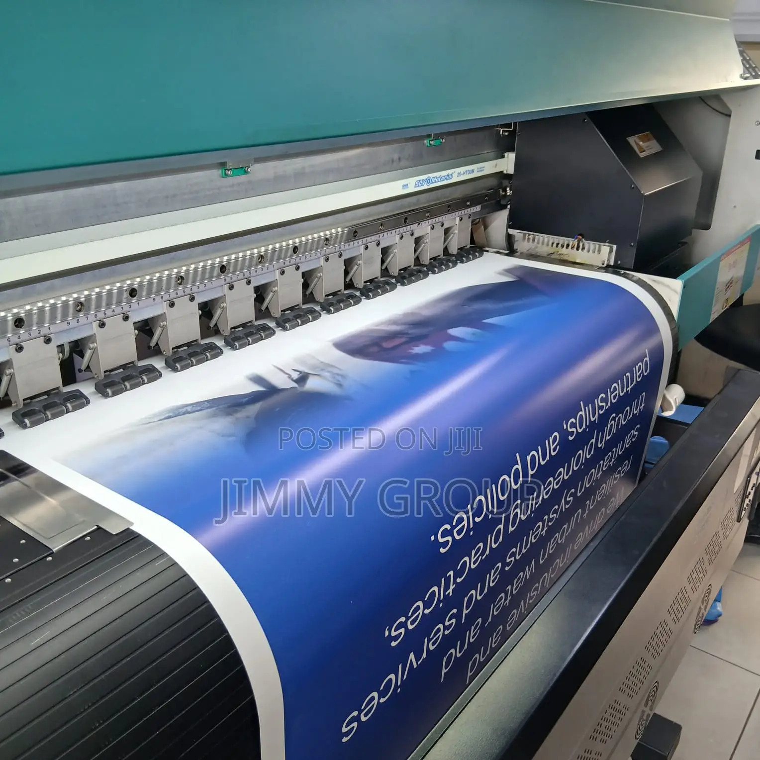 Solid Blue Event Stickers * for Branding
