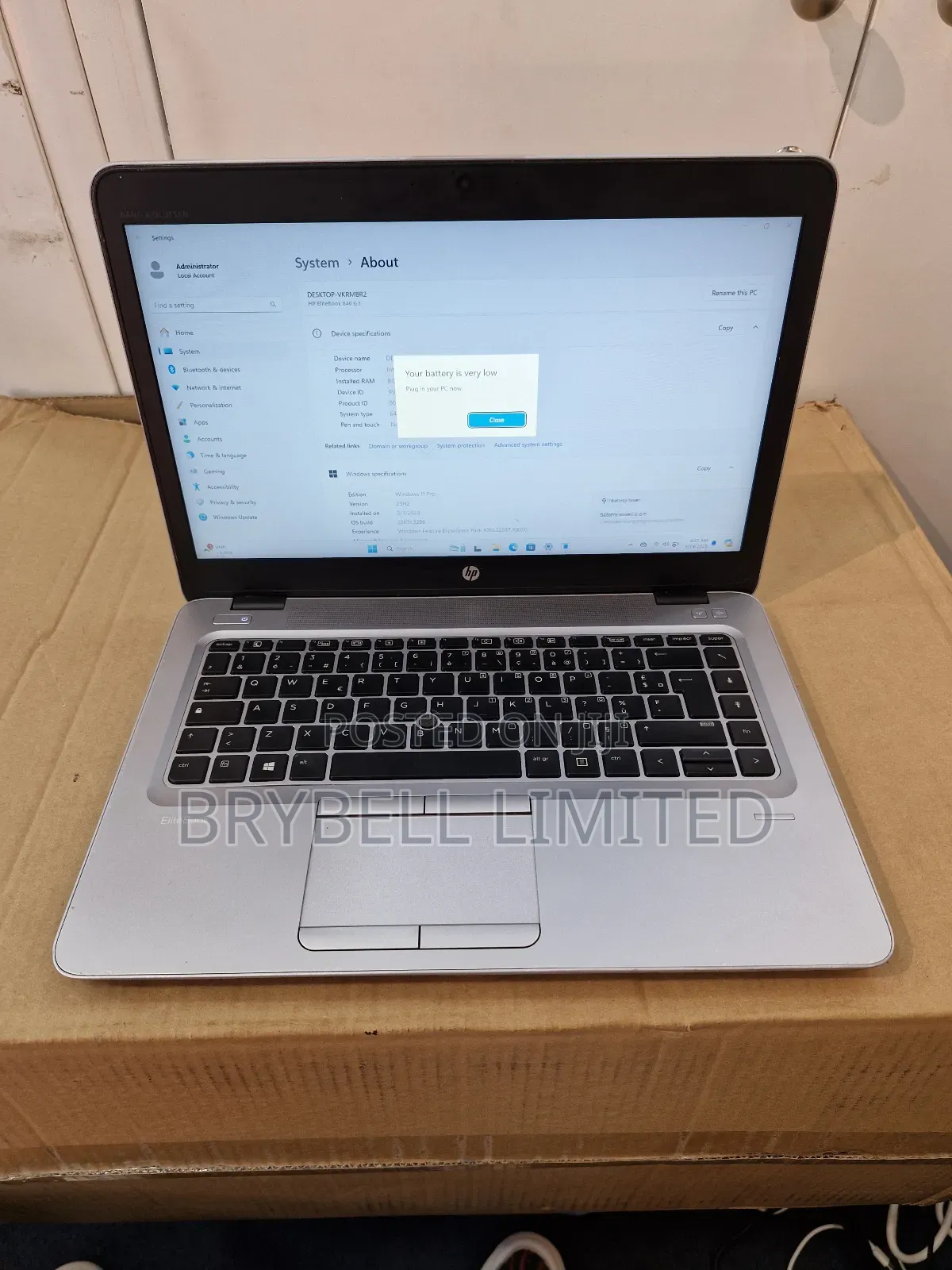 Laptop HP EliteBook 840 G3 8GB Intel Core I5 SSD 256GB