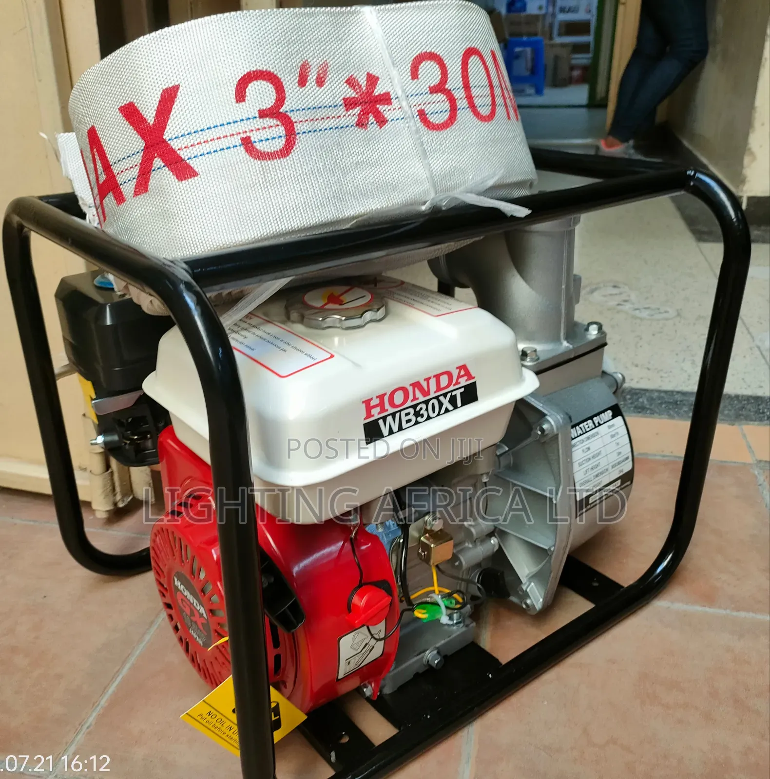 New 3" Powerful Honda Water Pump +30 Meters Delivery Water Canvas Pipe