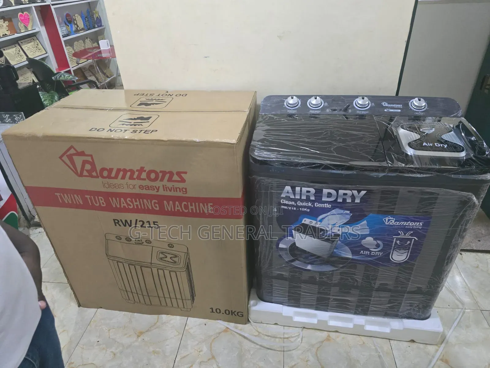 Ramtons Rw/215 Twin Tub 10kg Wash And Spin Washing Machine