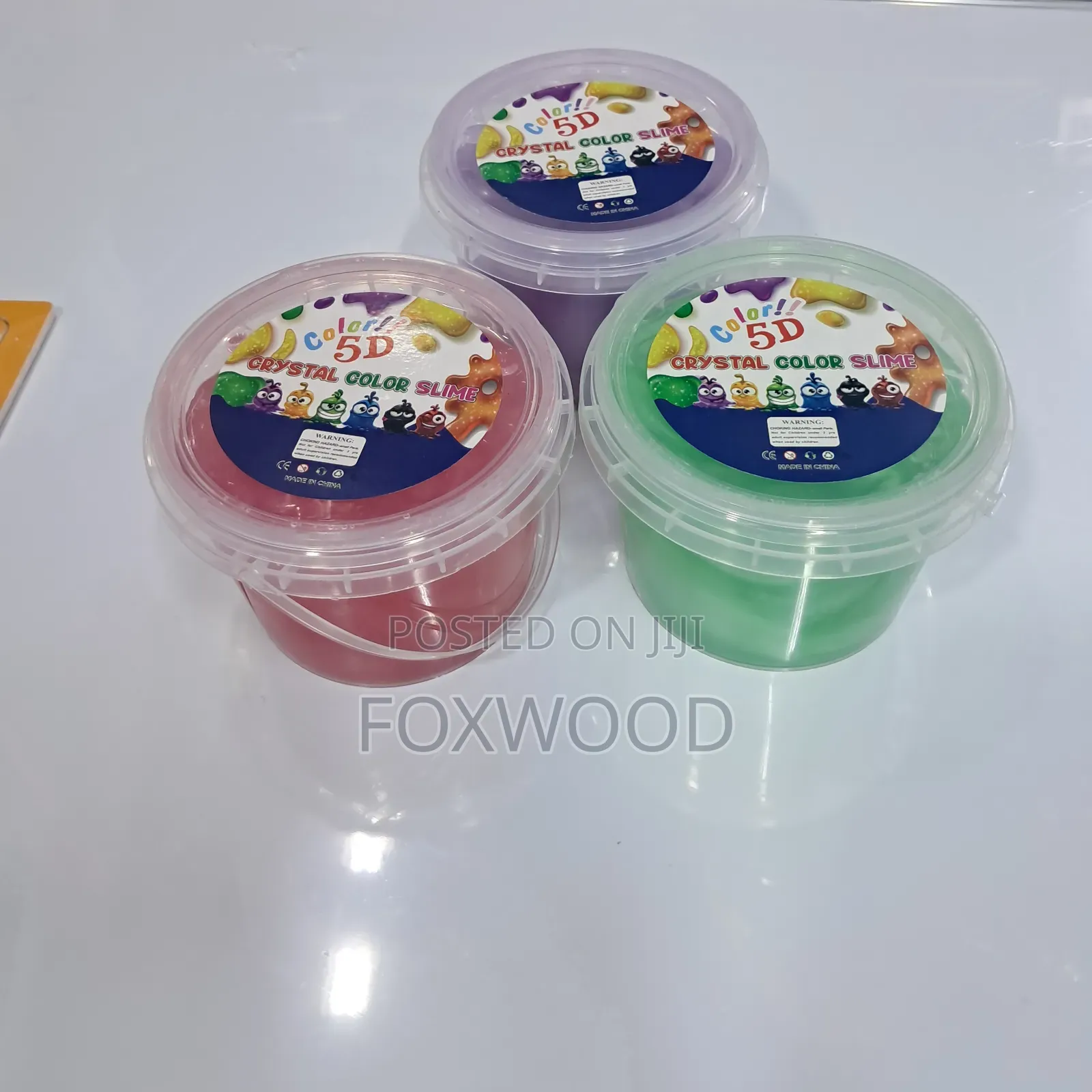 Containers Of "5d Crystal Color Slime," 500g