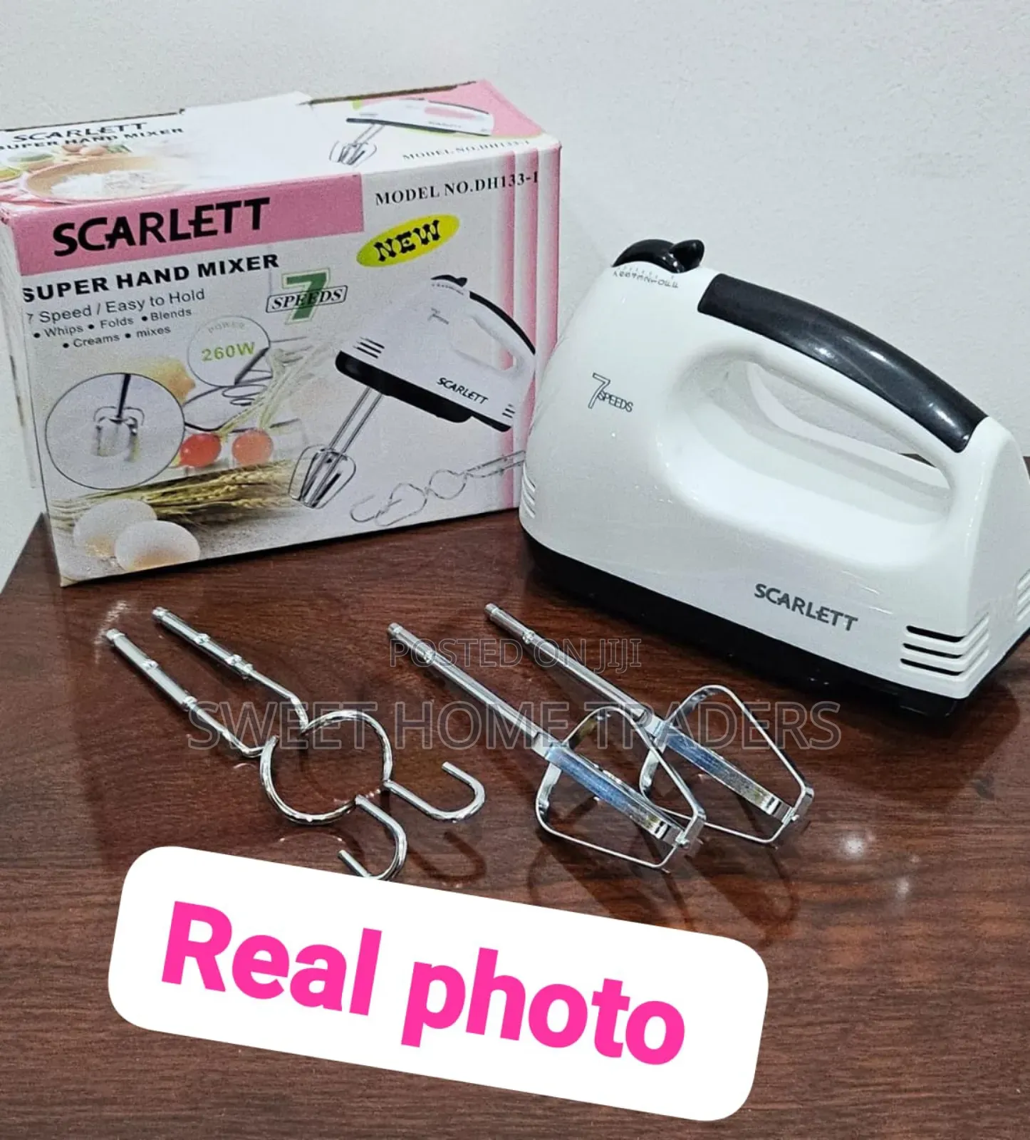 High Power 260wtts Scarlet Super Hand Mixer