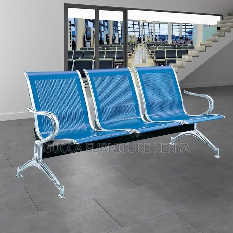 Benches: Hospital Waiting Room Metallic Bench for 3-User