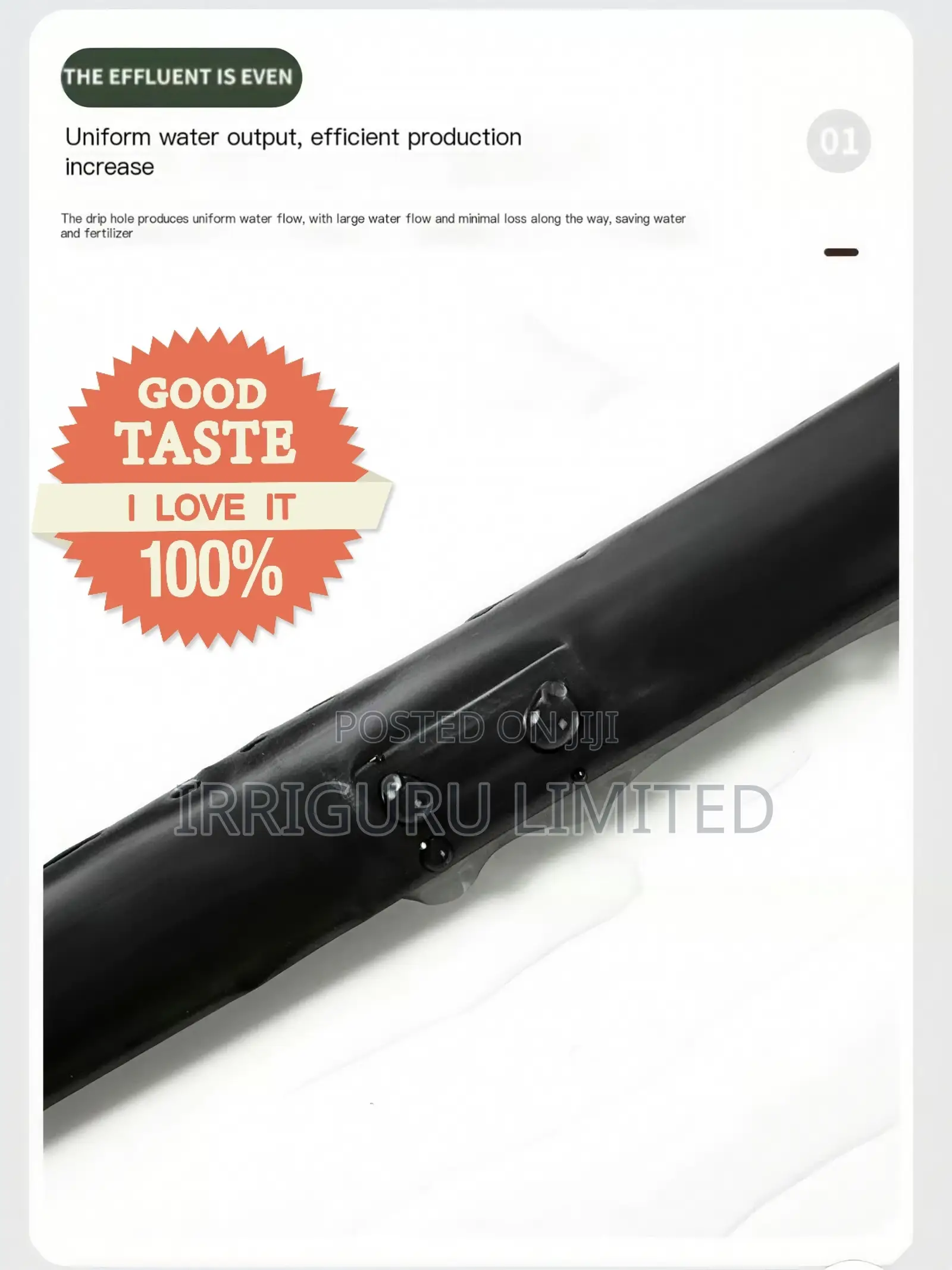 16mmdriptape Drip Irrigation Belt for Onion Planting