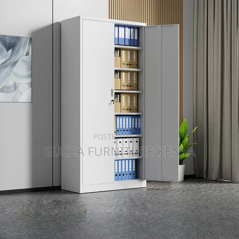 Cabinets: Casual White Storage Unit With Adjustable Shelving