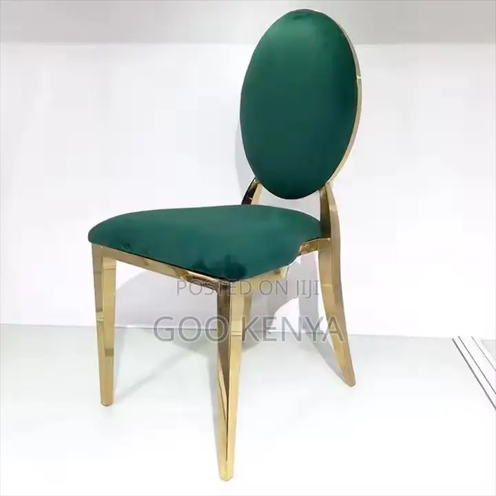 Home Chairs ; Banquet Stainless O-Shaped Dining Chair