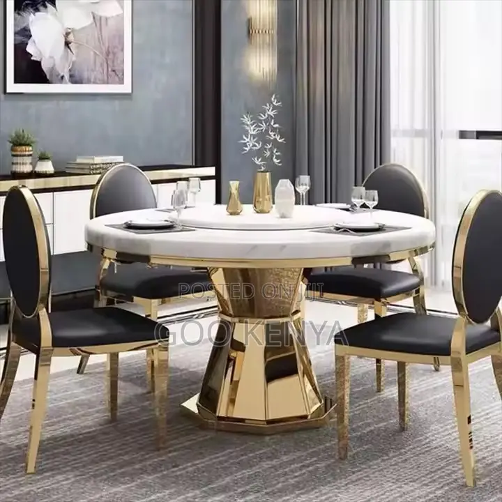 Home Chairs ; Banquet Stainless O-Shaped Dining Chair