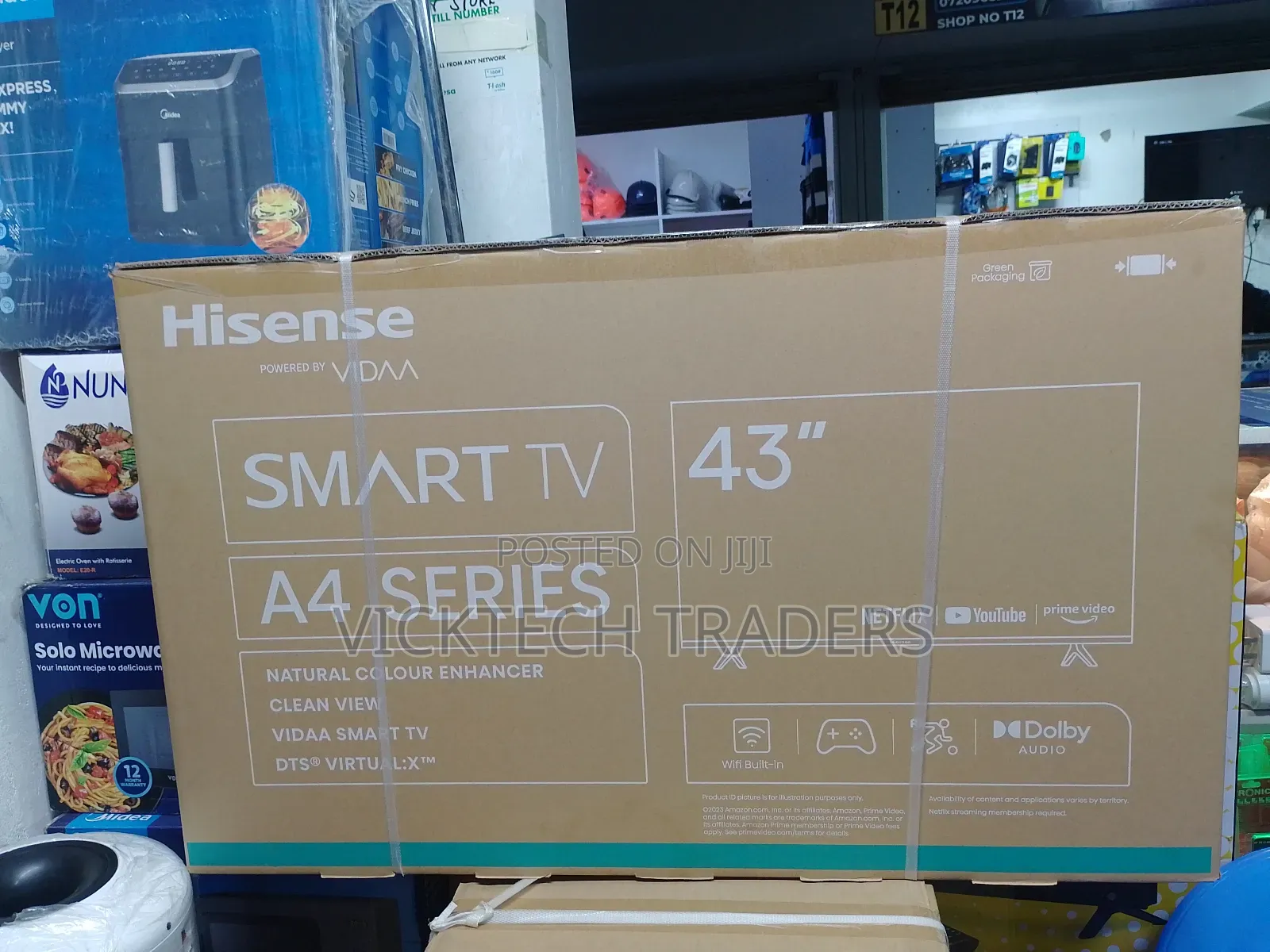 Hisense 43 Inch(43a4kken) A4 Series Smart Frameless Vidaa Tv