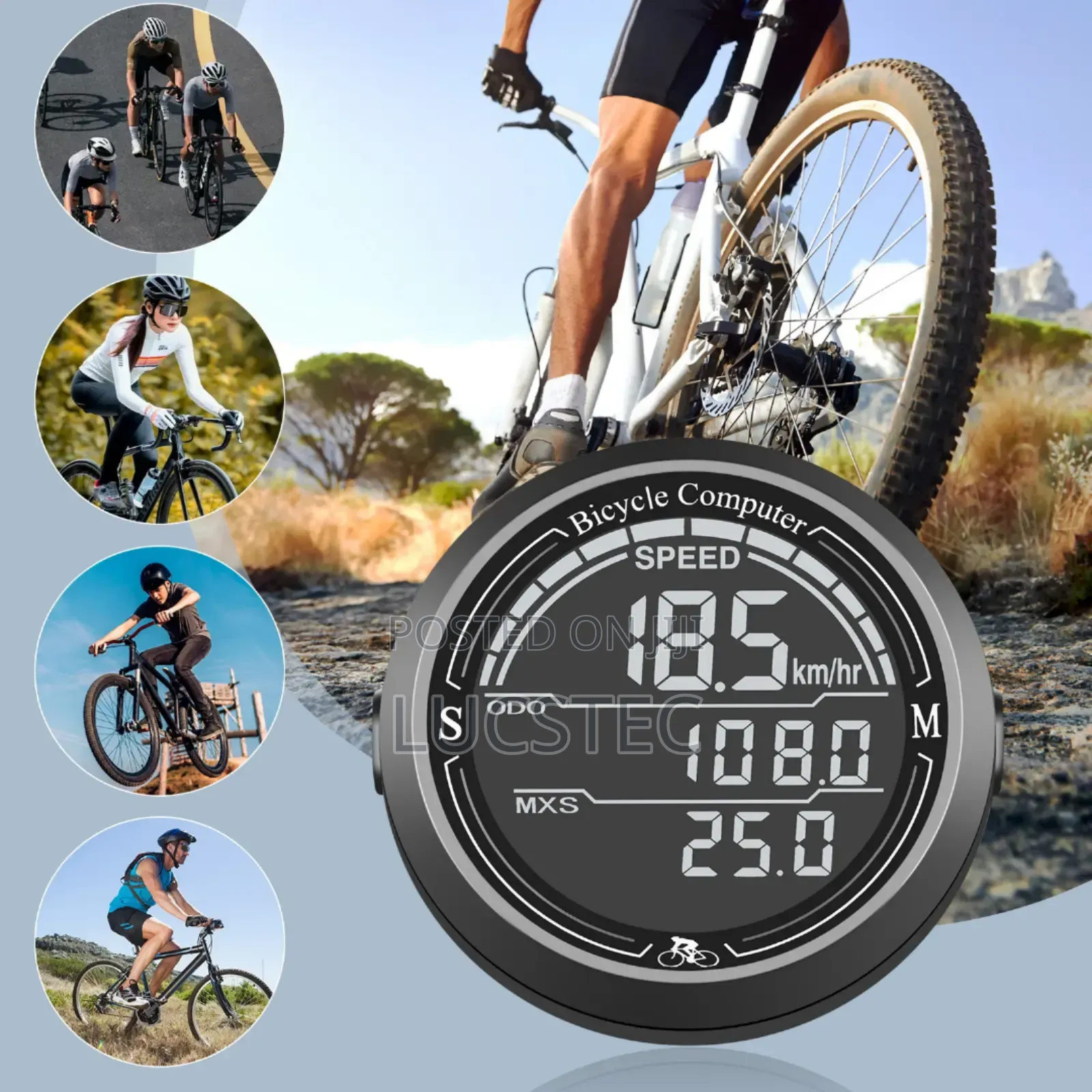 Road Bicycle Computer Luminous Waterproofbike Speed Odometer