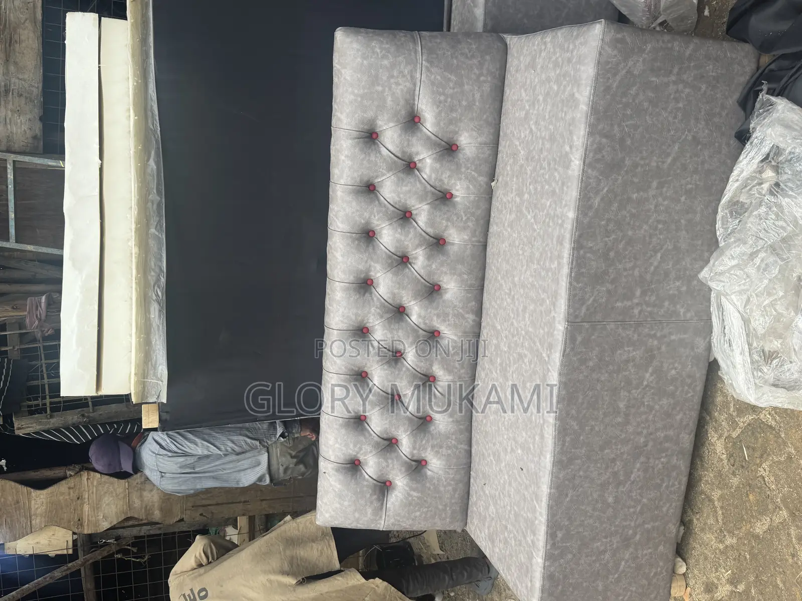 Grey Restaurant And Bar Couch