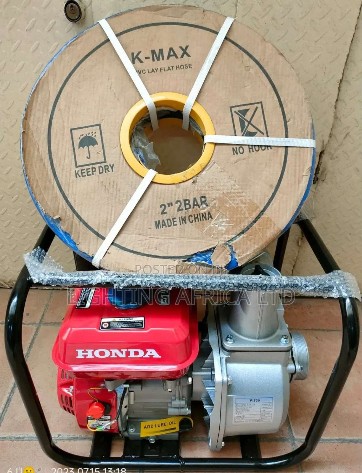 Perfect Agriculture 2" Honda Water Pump 100 Meters PVC Delivery Pipe
