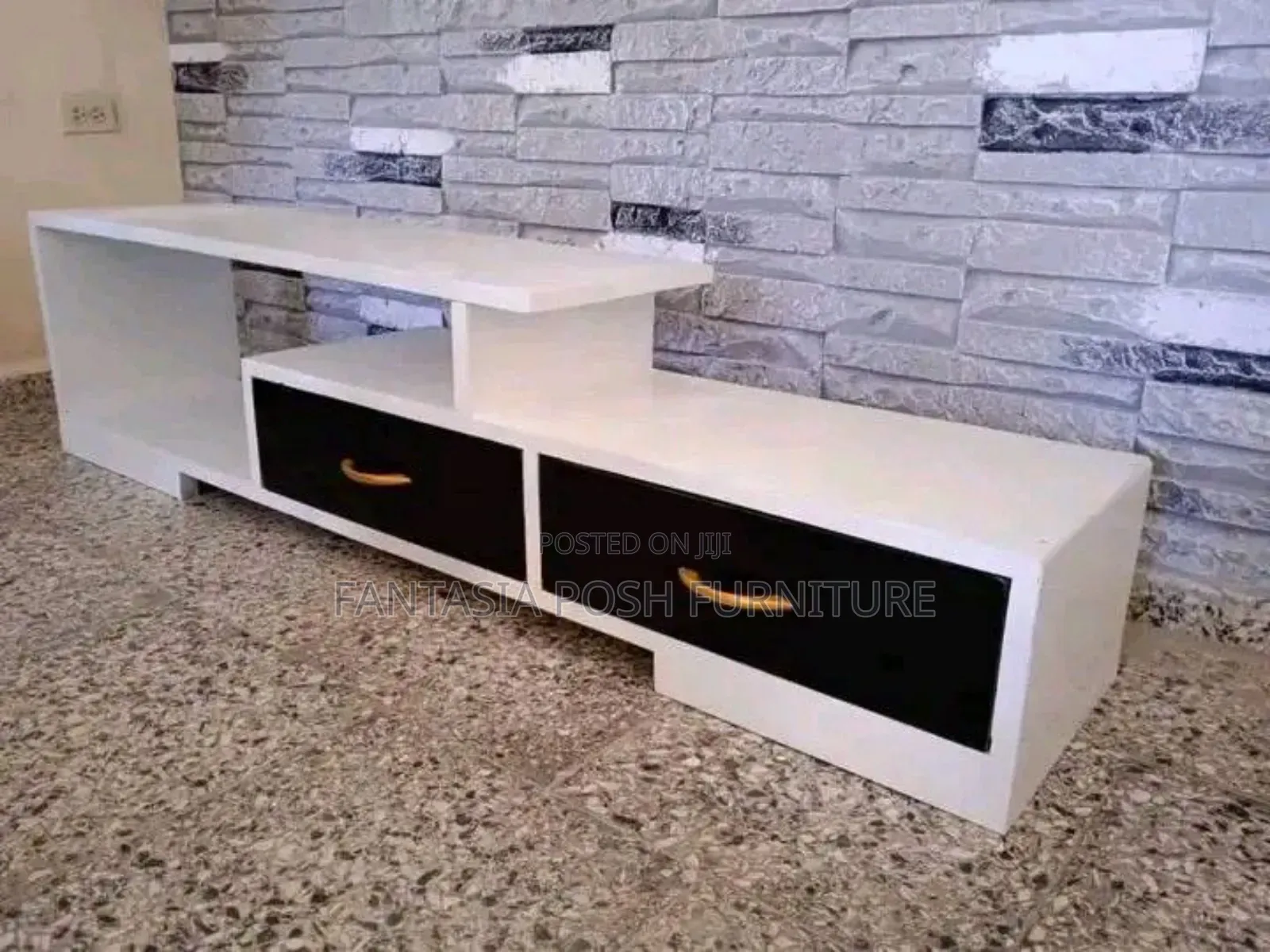 Nice White Black Tv Stand With Drawers