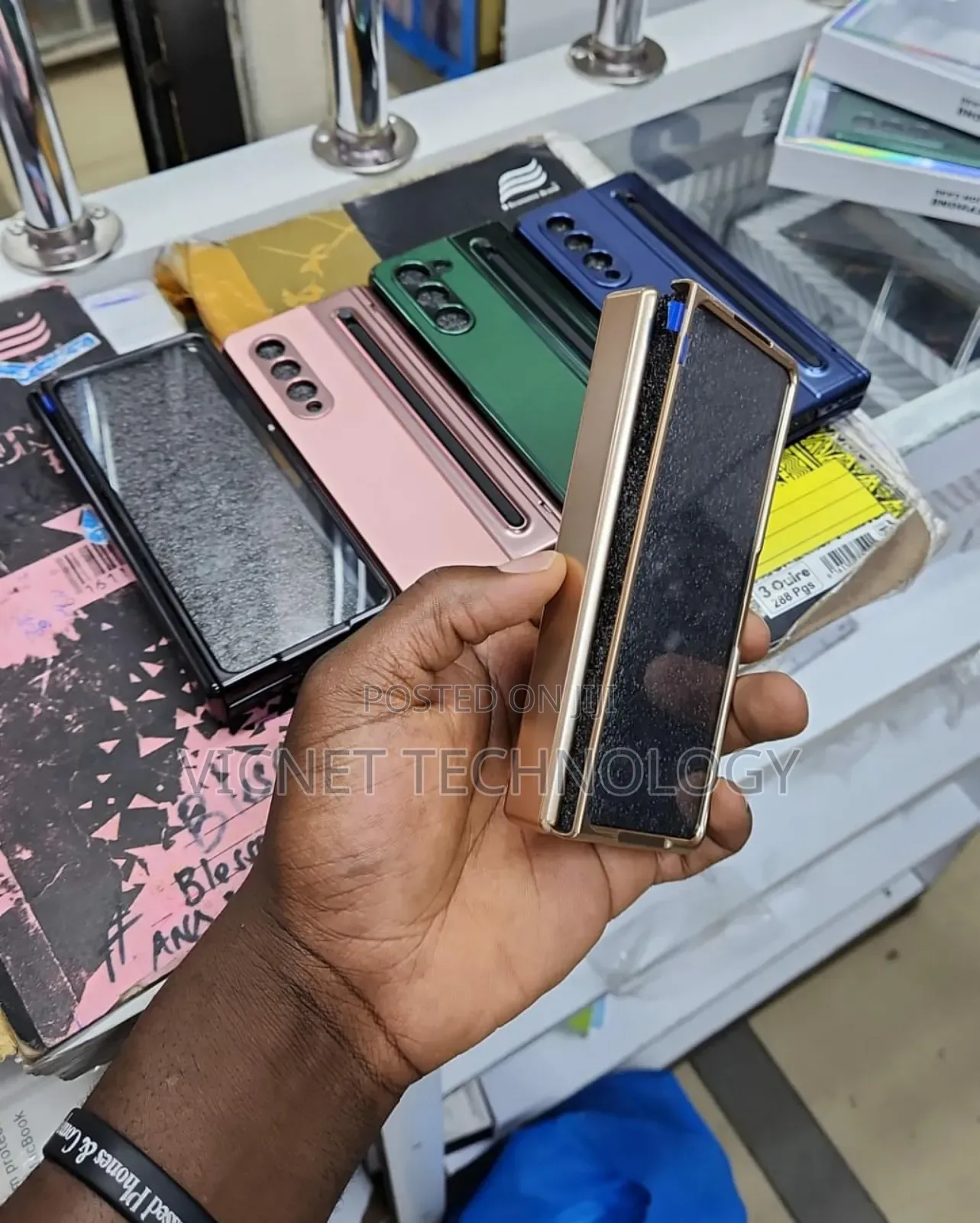 Fold 3 ,4, 5 ,6 Case With S Pen and Screen Protector
