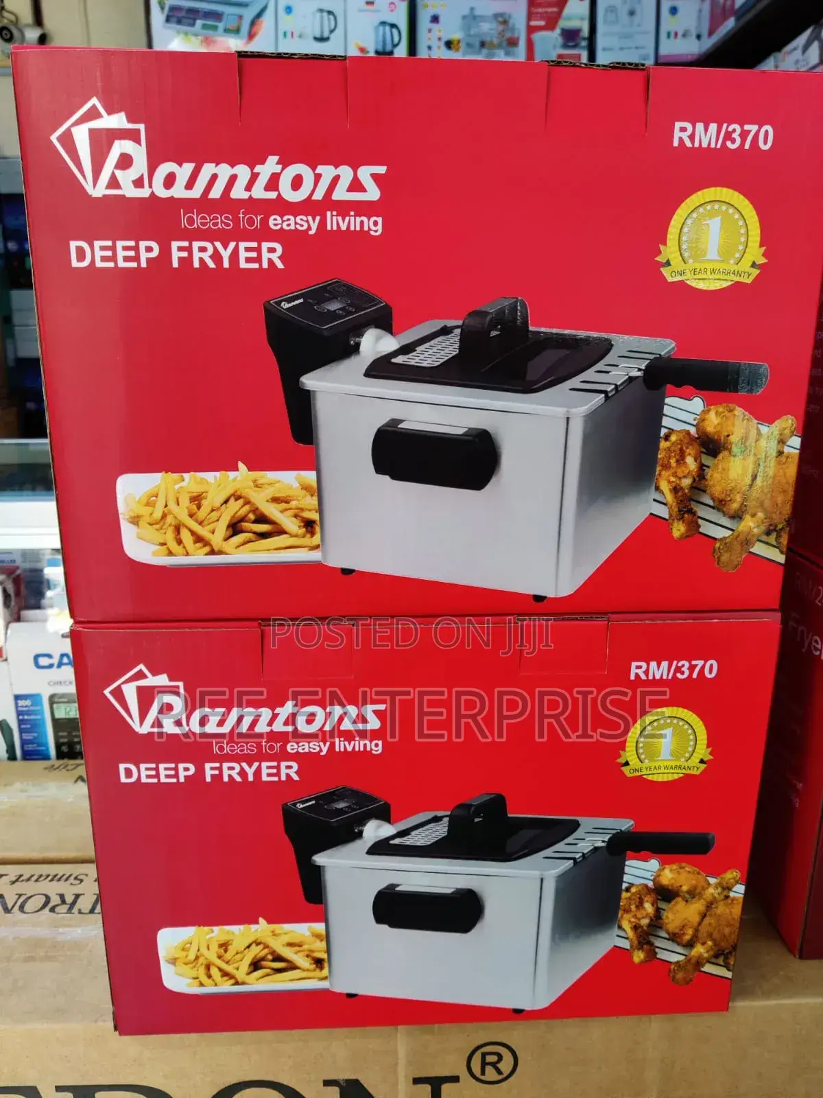 Ramtons Deep Fryer 4.5litres (Double)