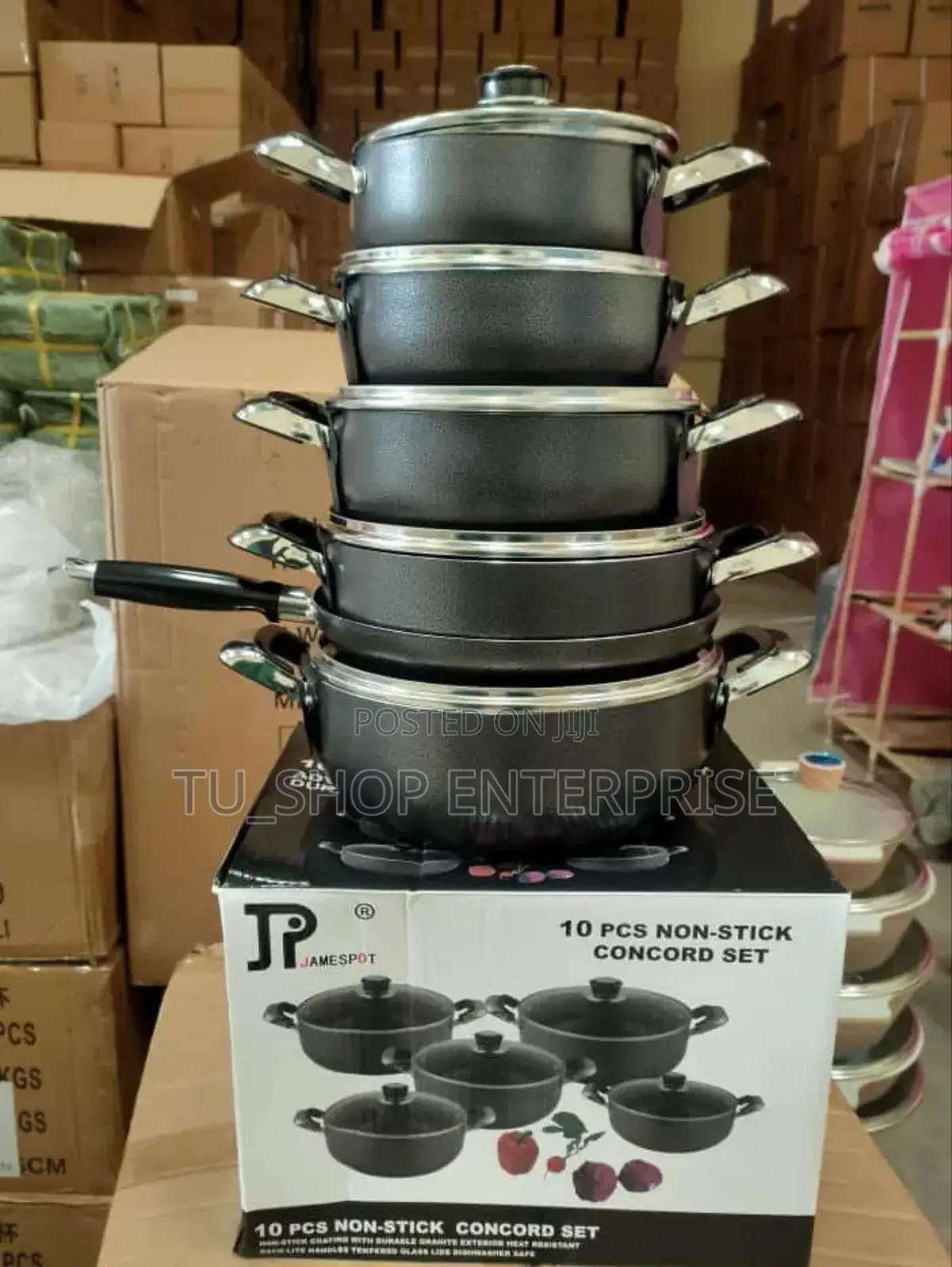 10 Pieces Heavy Duty Jp Non Stick Cookware Set