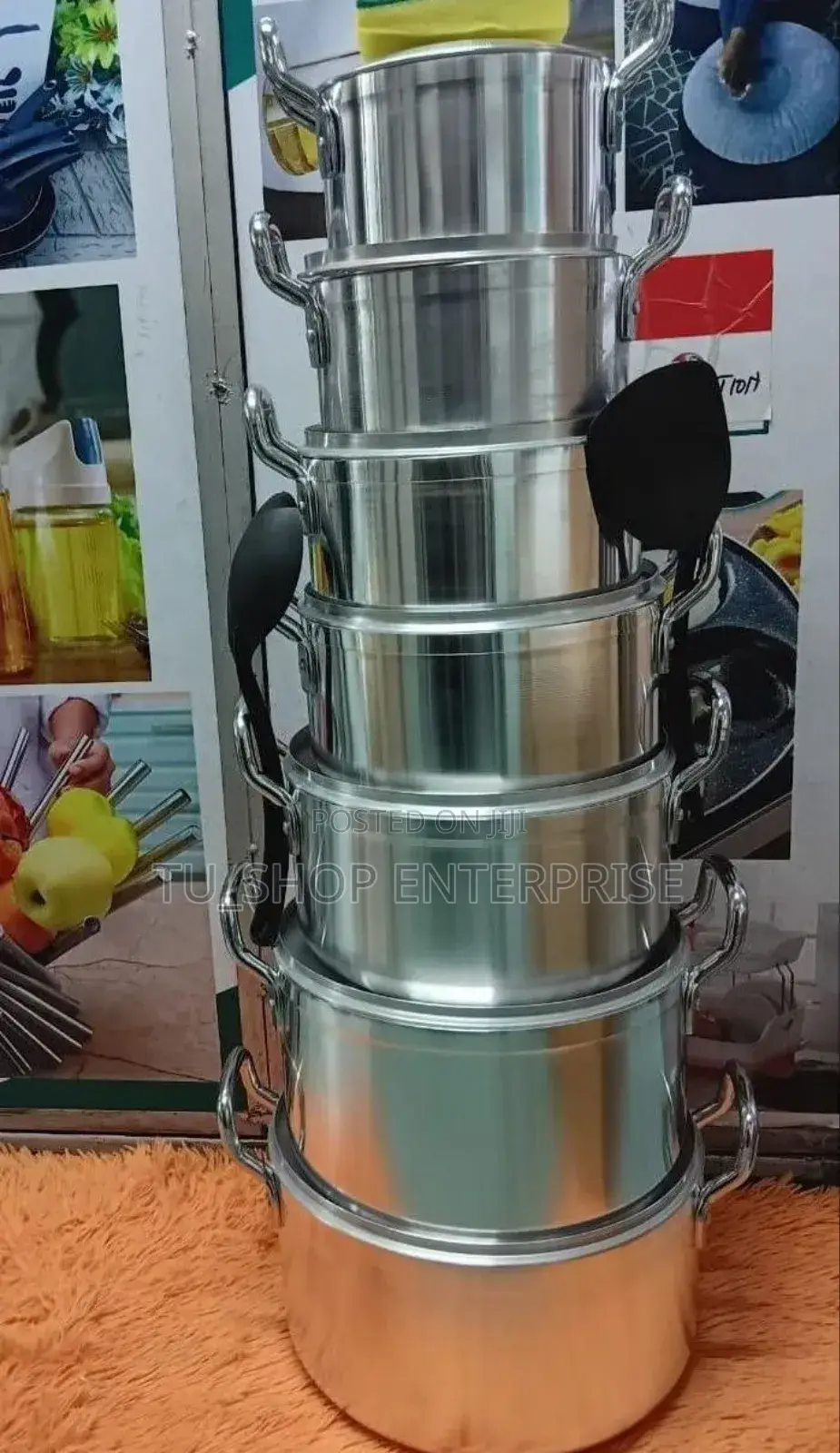Tornado Tc 14-PCS Stainless Steel Cooking Pot Set