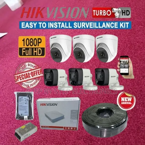 Home Security Hikvision 6 1080p CCTV Cameras Full Package