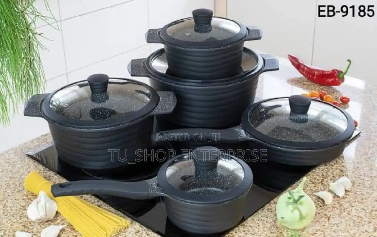 Cookware! 10 Pieces Edenburg Nonstick Set