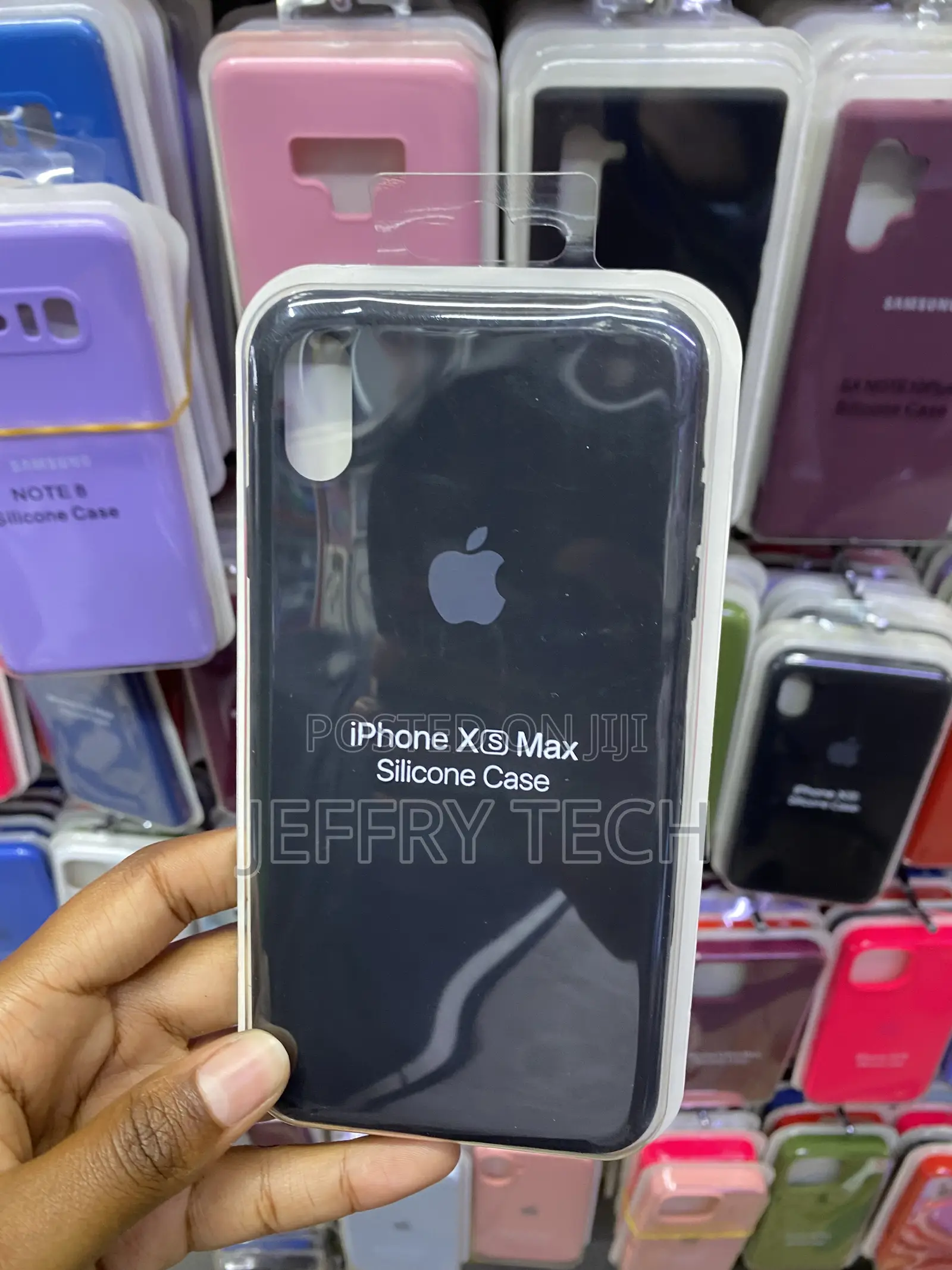 Soatuto Apple Silicone Case (For iPhone Xs Max)-Black