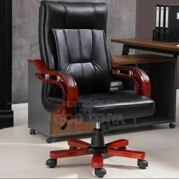 Office Chair ; Luxury Leather Chair With Backrest