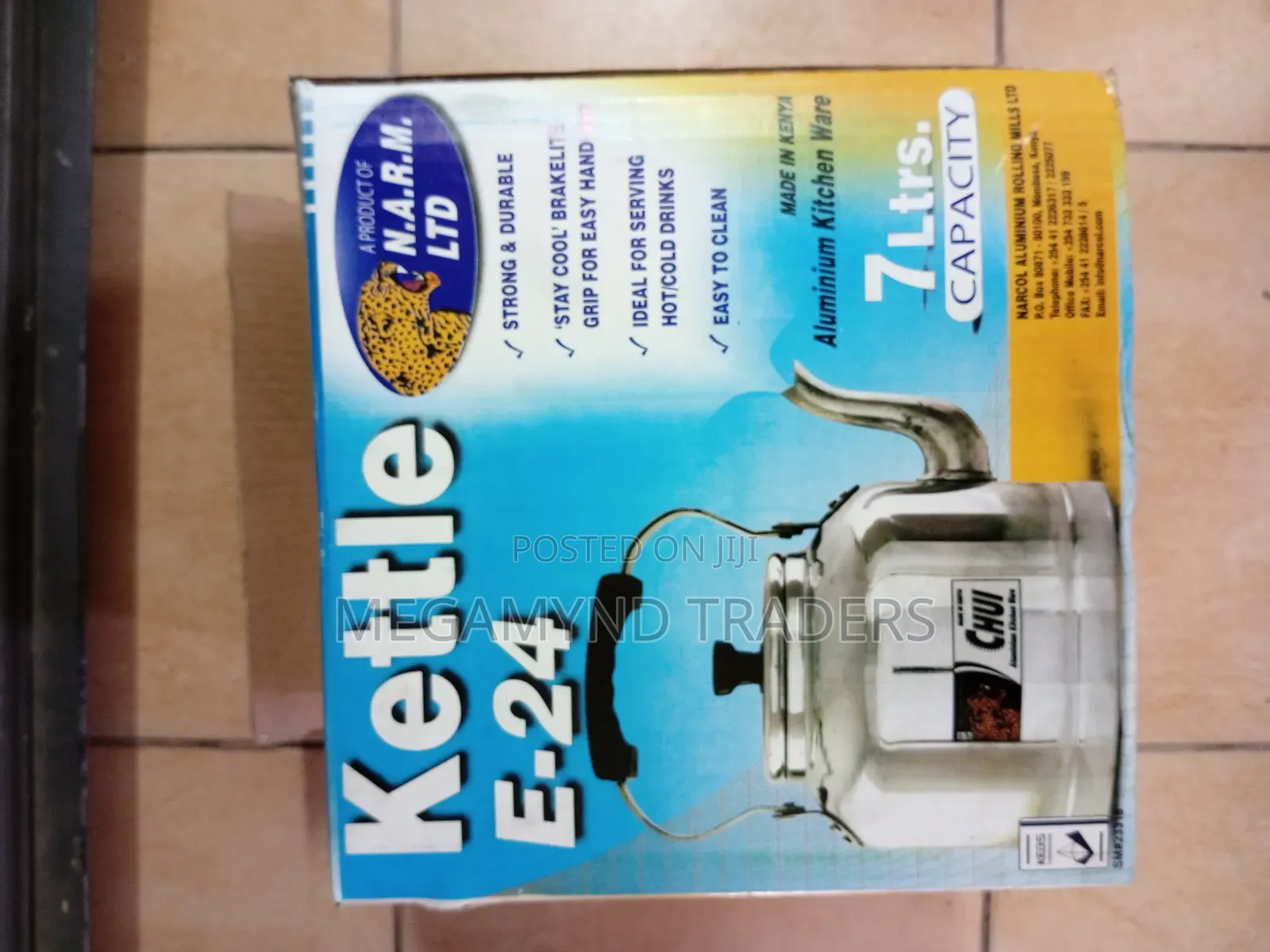 7ltr Aluminium Kettle/Birika Ya Chai/Picnic Kettle