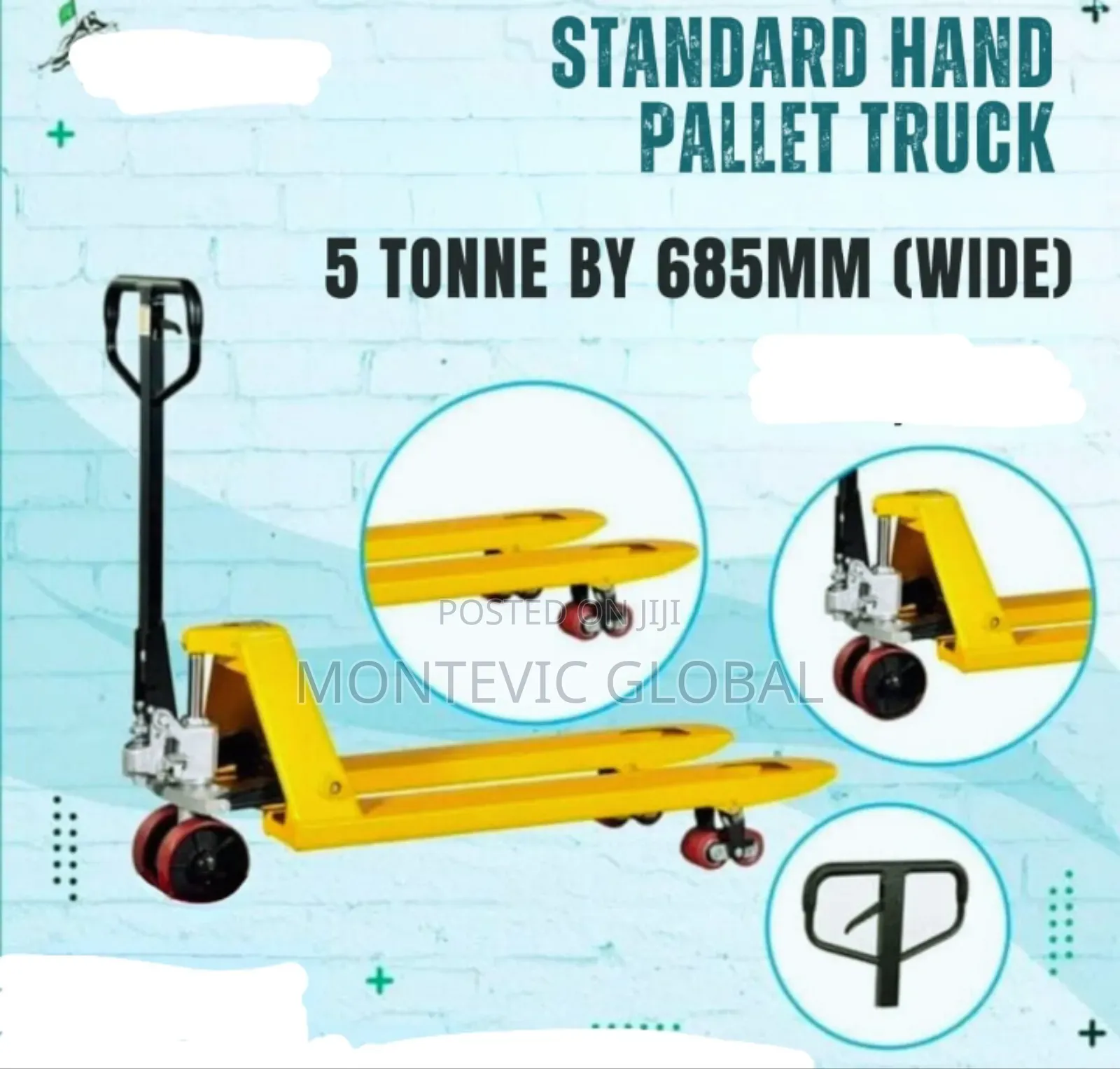 Standard Hand Pallet Truck/Stacker 5tonnex685mm
