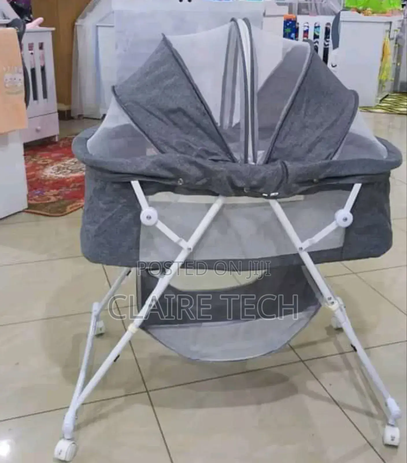 Baby Co-Sleeper Bed Greys