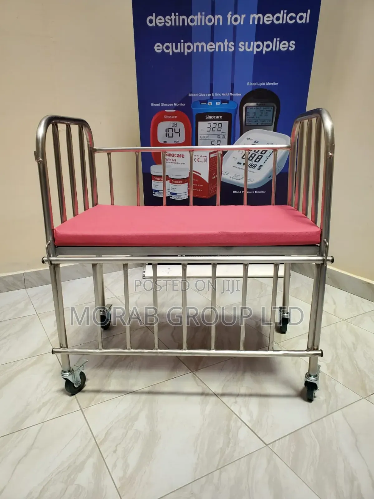 Baby Cot-Stainless Steel
