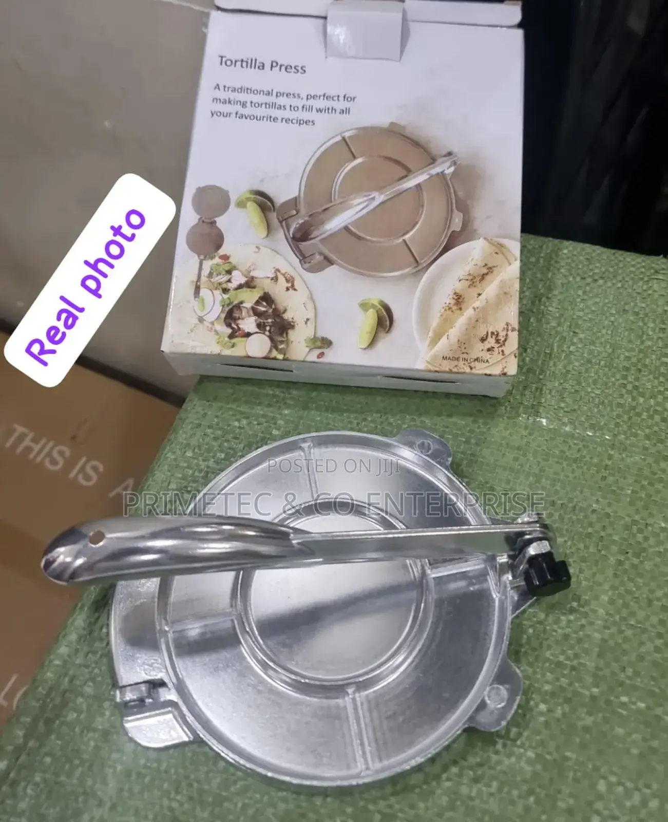 Strong Aluminium Tortilla Press (Chapati Press)