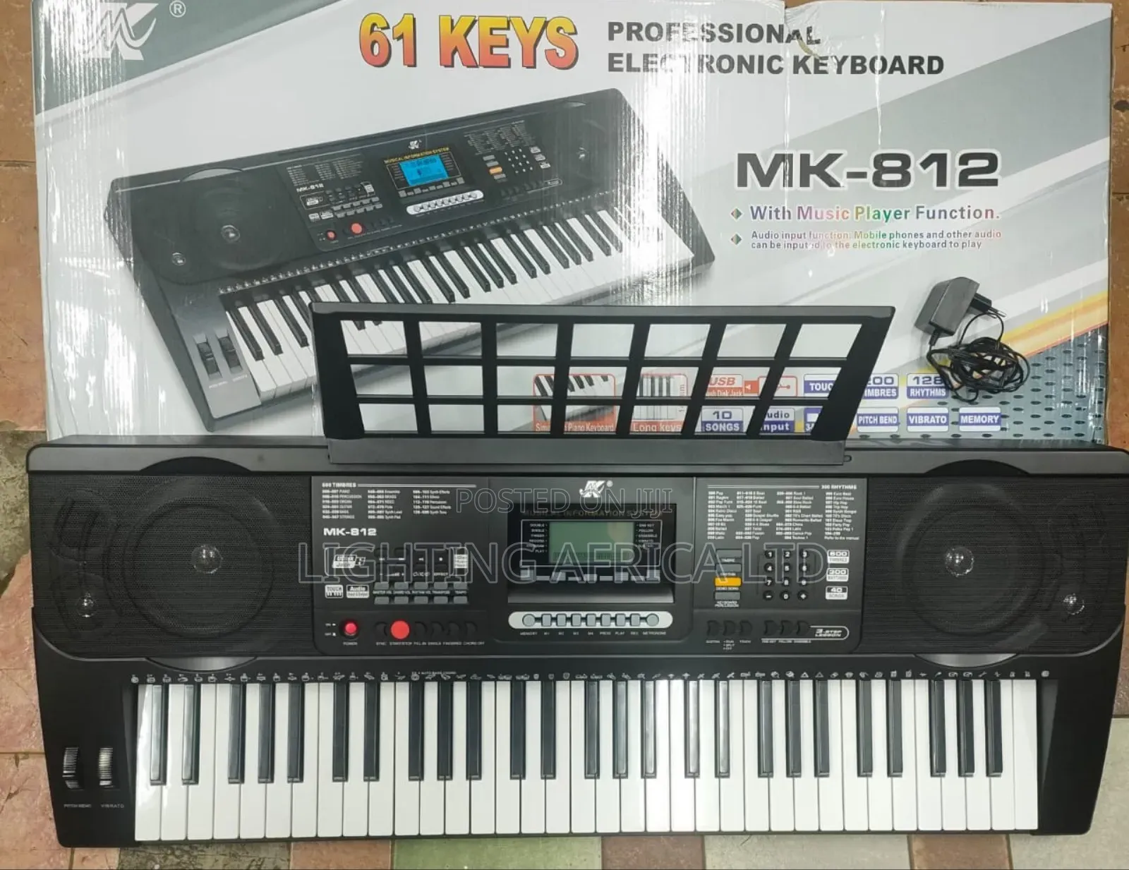 Mk812 61 Keys Electronic Keyboard