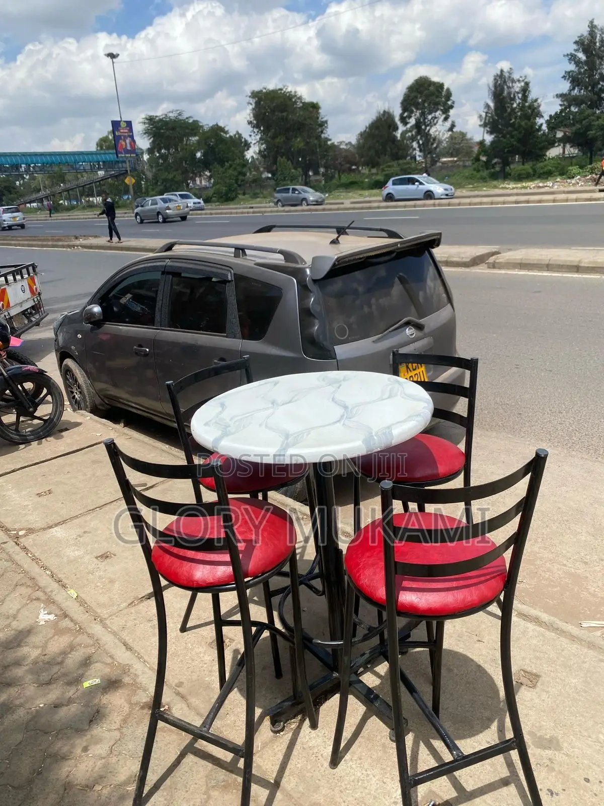 Restaurant And Bar High Table And Sinatabu High Chairs