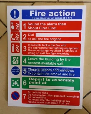 Generic Fire Action Plan For Safety