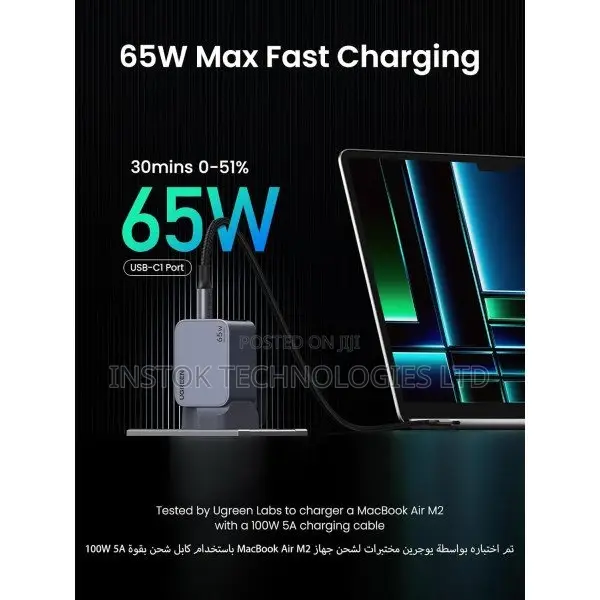 Ugreen Nexode Pro 65w 3-Port Gan Charger