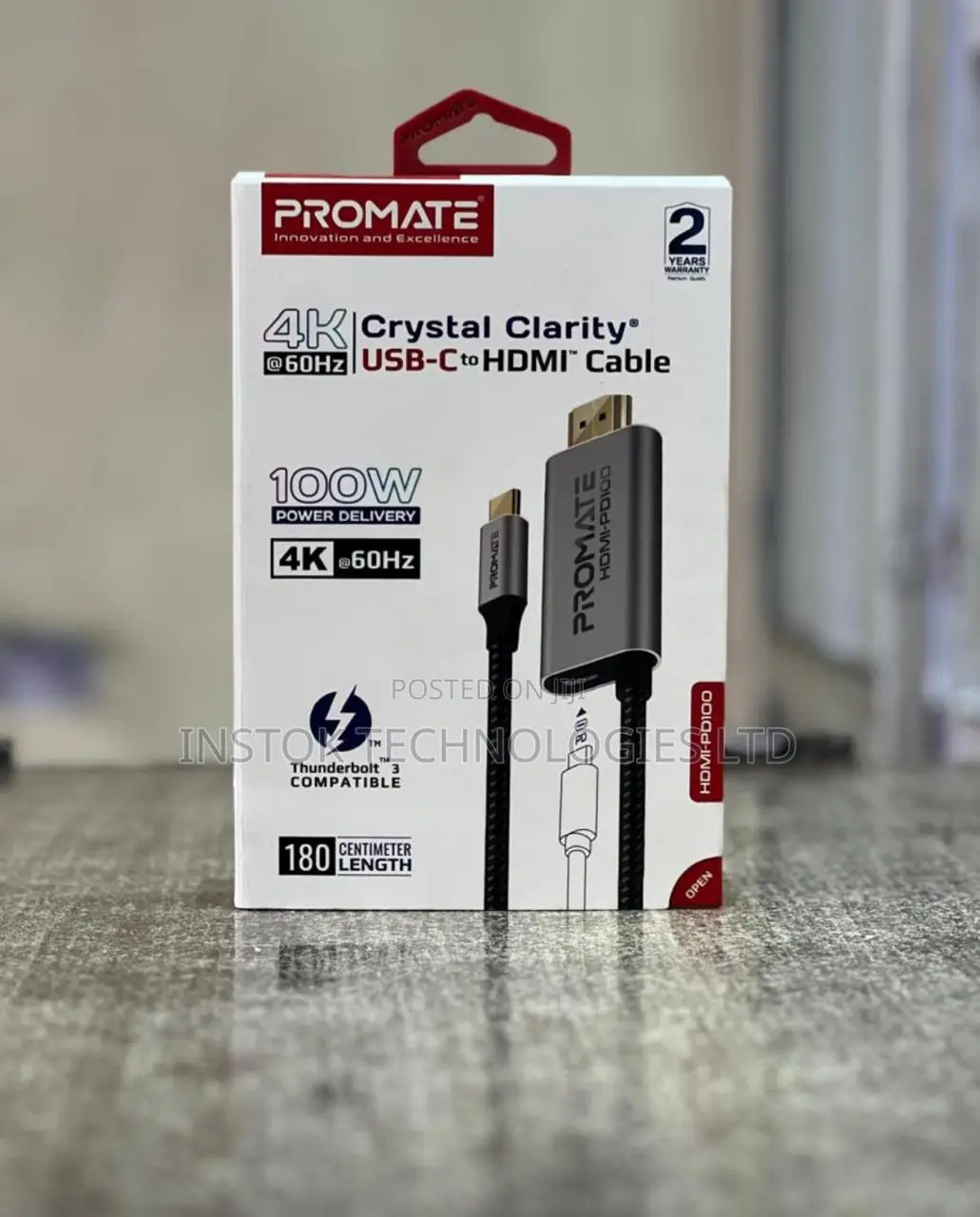 Promate Hdmi-Pd100 60hz Usb-C to Hdmi Cable