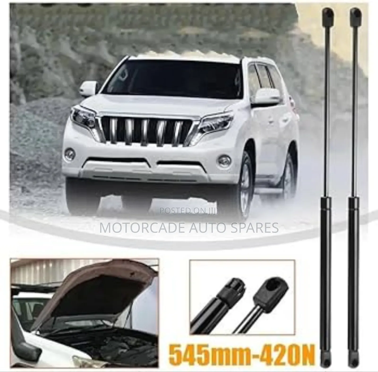 Toyota Landcruiser Prado 150 2010-2019 Bonnet Gas Struts