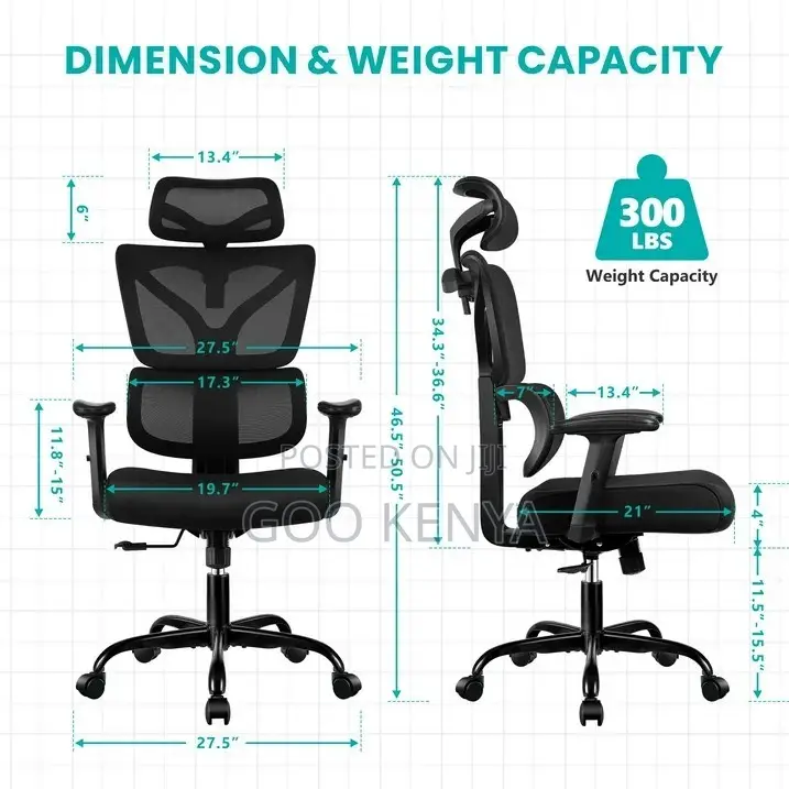 Office Chair ; Orthopedic High-Back Office Chair