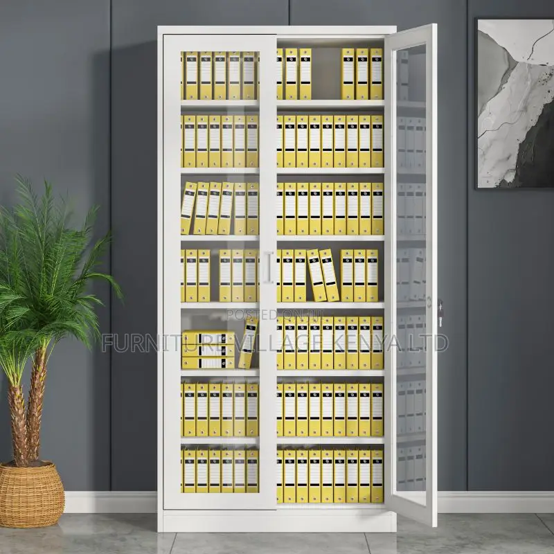 Cabinets: 2-Door Modern White Modular Storage Unit