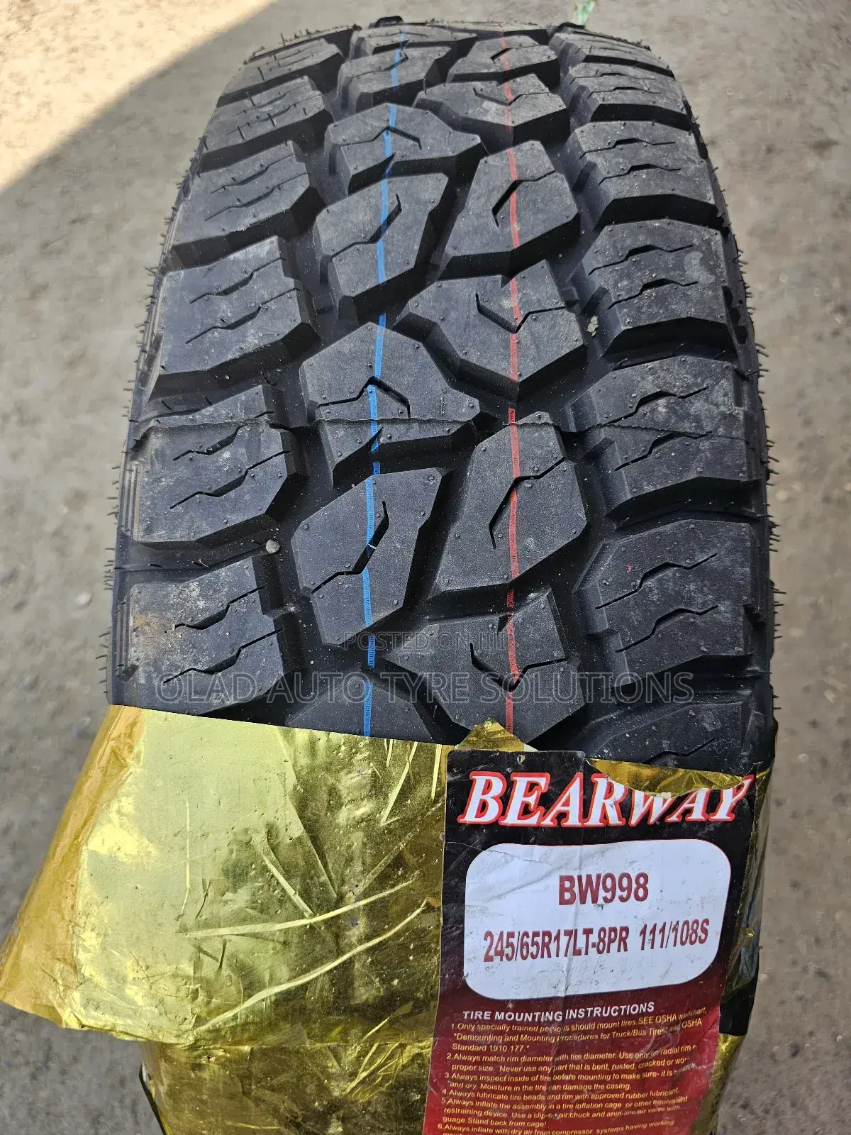 245/65r17 Bearway Tyres.