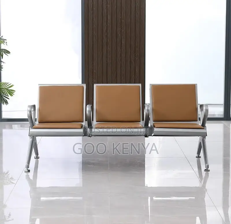 Office Bench ; Heavy Duty Steel Waiting Bench