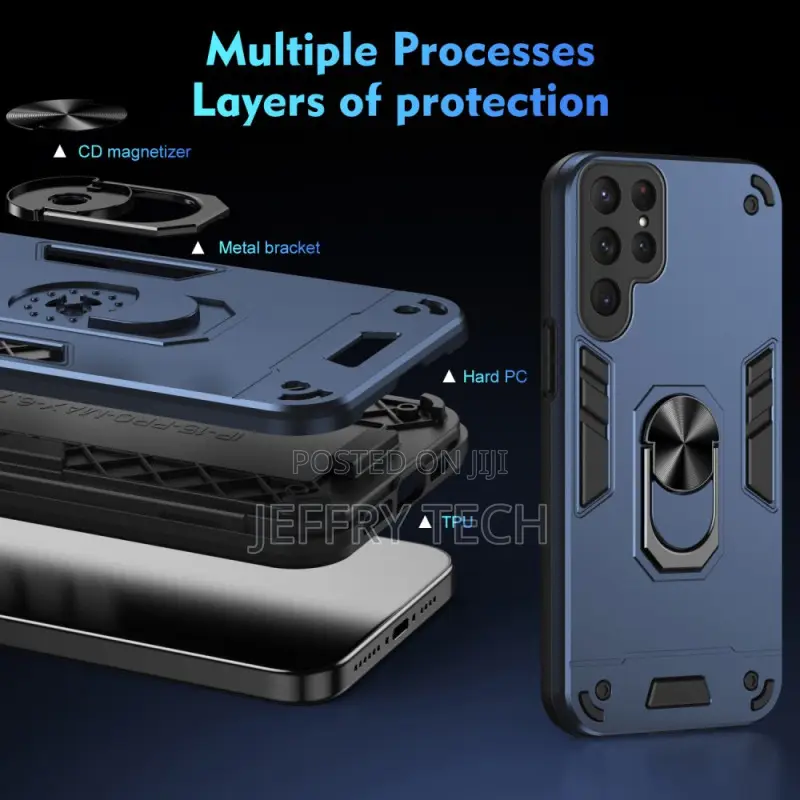 Samsung Galaxy S24 Ultra 5g Case With Magnetic Support Ring