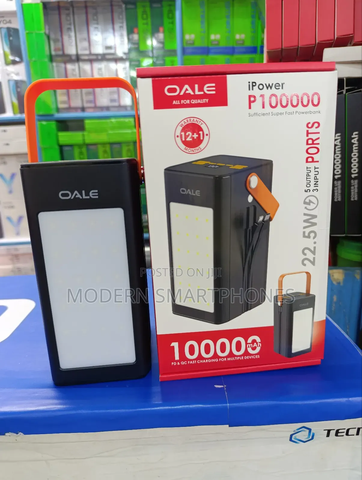 Oale 100,000mah Portable Powerbank Charge Up to 20 Phones