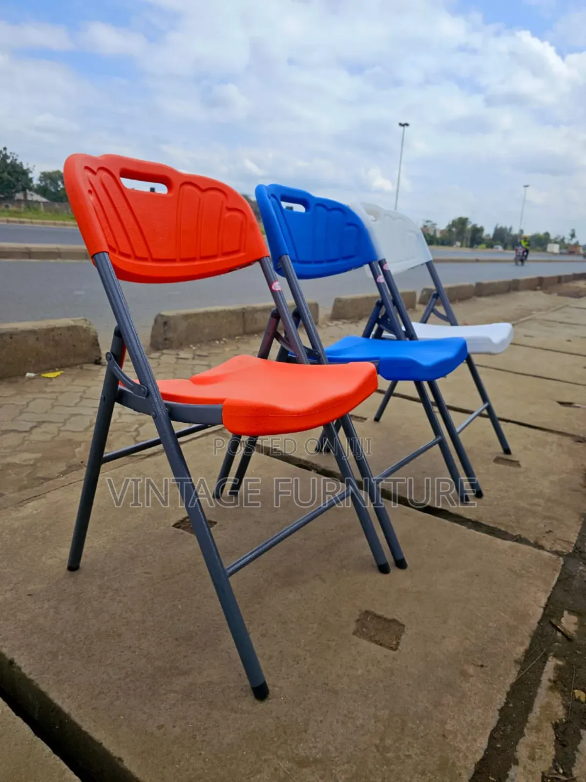 Foldable Chair White Jj-65