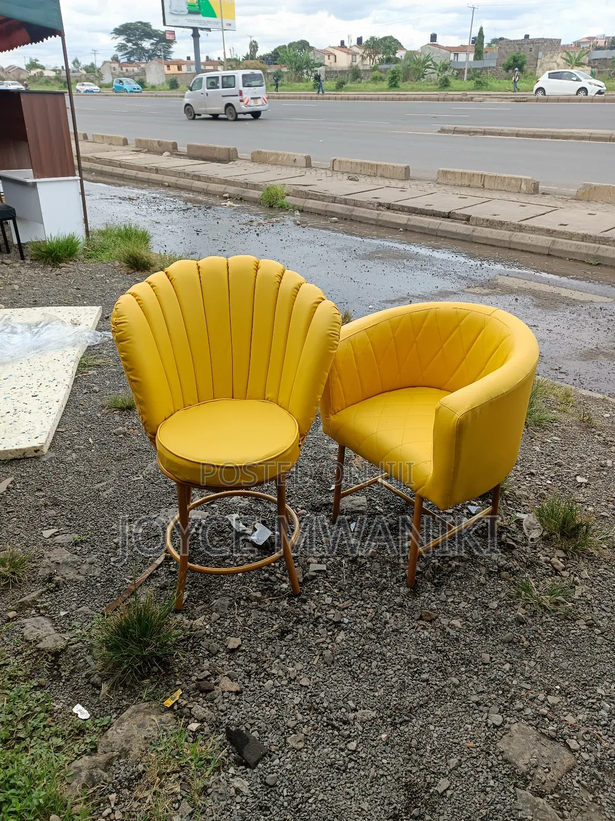 Manicure Seats, Yellow 