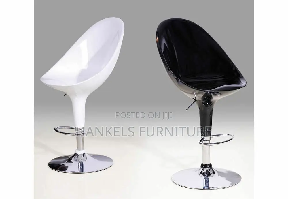 Budapest 5 Black Red White Bar Stool