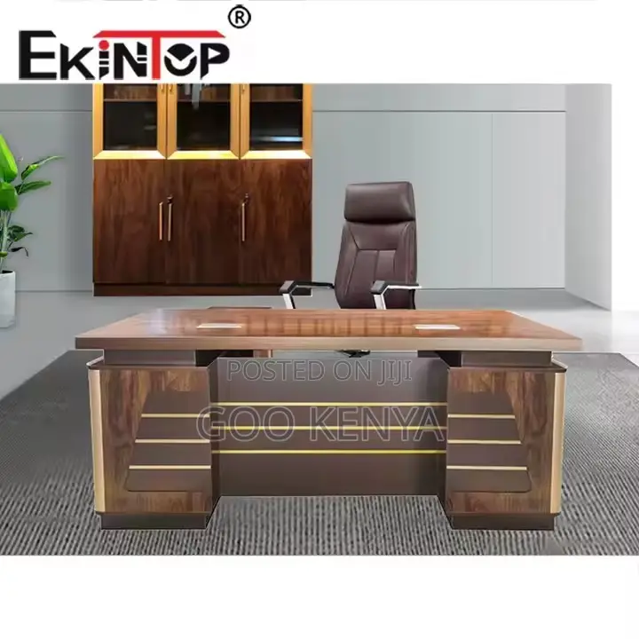 Office Desk ; 1.4mm Luxury Style Wooden Executive Desk