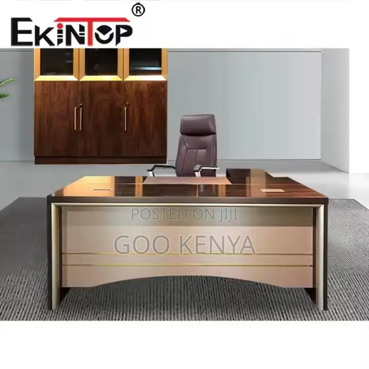 Office Desk ; 1.4mm Luxury Style Wooden Executive Desk