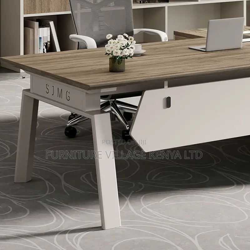Office Desk:1800mm Solid Manager Desk With Extension Storage
