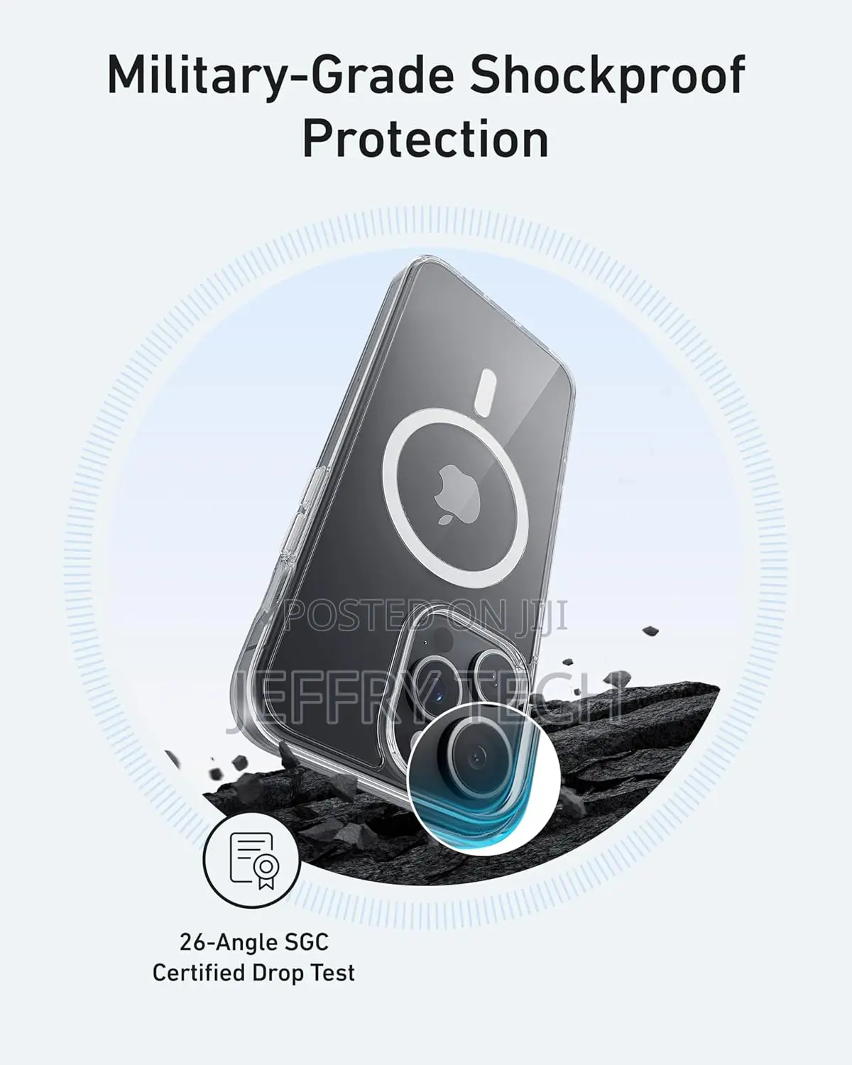 Anker Maggo Clear Magnetic Phone Case for iPhone 16 Pro Max