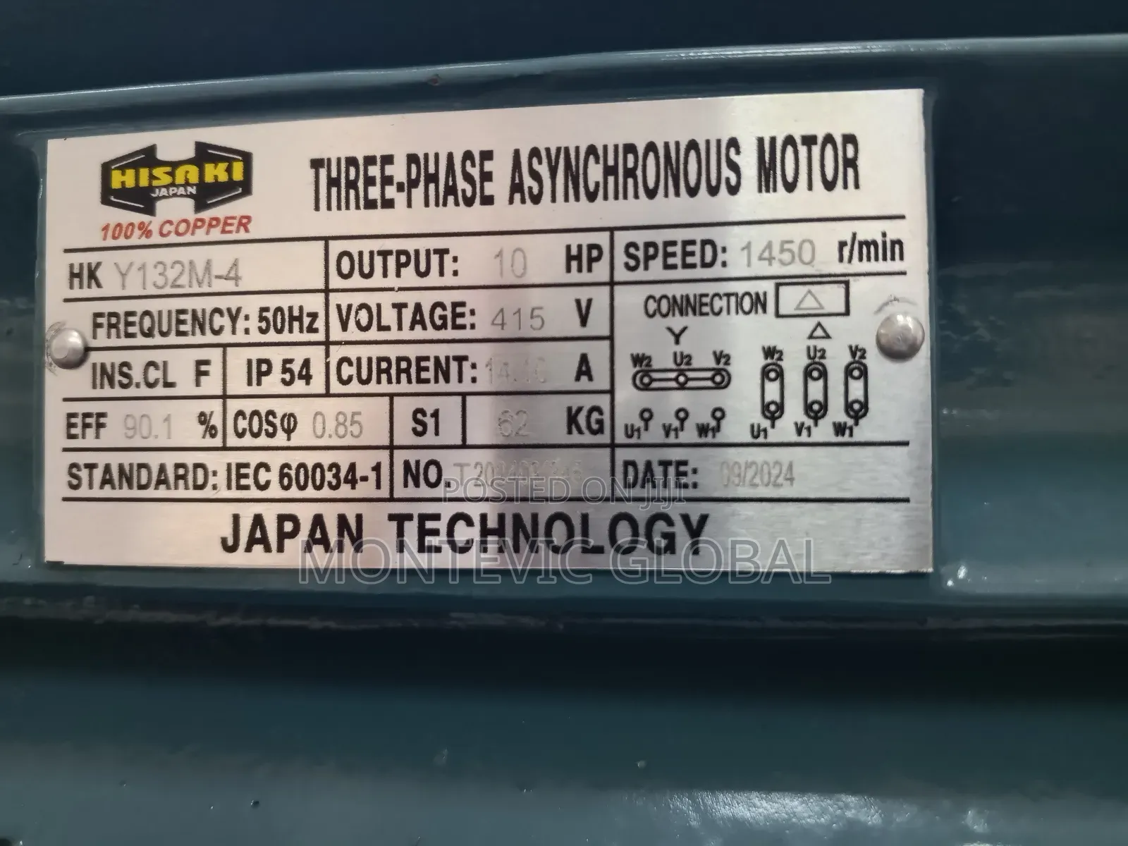 Hisaki 3phase Motor 10hp